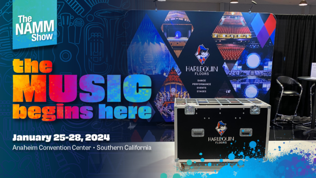 Harlequin Floors Returns To The 2024 NAMM Show Harlequin Floors   Copy Of NAMM Show Rectangle Post V2 Add Your Photo 622x350 